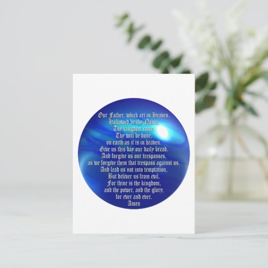 The Lord's Prayer Briefkaart (Staand voorkant)