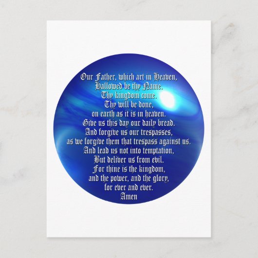 The Lord's Prayer Briefkaart (Voorkant)