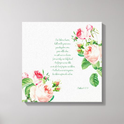 The Lords Prayer Canvas Afdruk (Voorkant)