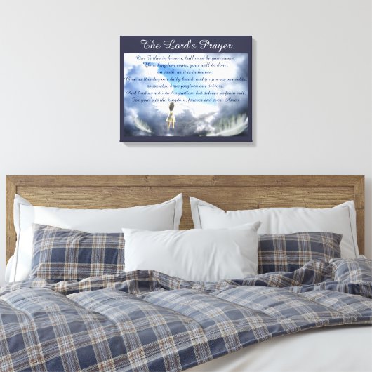 The Lord's Prayer Canvas Afdruk (Insitu (Slaapkamer))