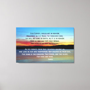 The Lord's Prayer Canvas Afdruk