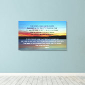 The Lord's Prayer Canvas Afdruk (Insitu (Houten vloer))