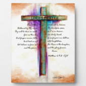 The Lord's Prayer Cross Fotoplaat (Voorkant)
