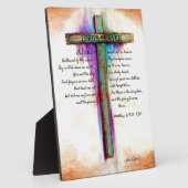 The Lord's Prayer Cross Fotoplaat (Zijkant)