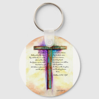The Lord's Prayer Cross Sleutelhanger