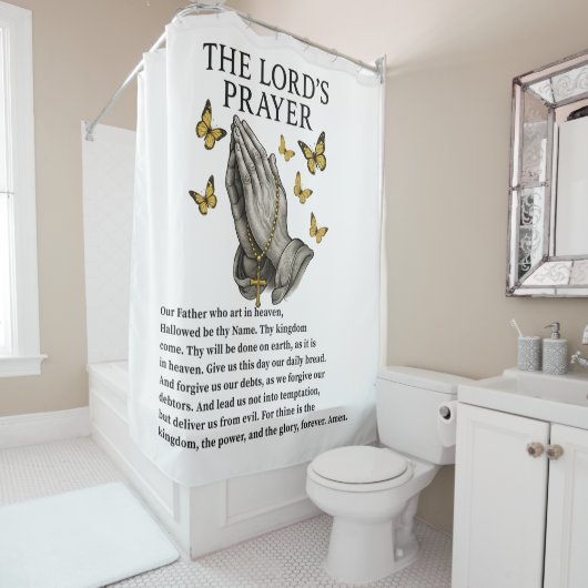 The Lord's Prayer Douchegordijn (In situ)