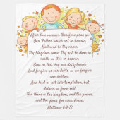 The Lord's Prayer - Fleece Blanket, 60 x 80 inch (Voorkant)