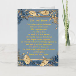 The Lord's Prayer Folie Wenskaart