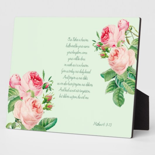 The Lord's Prayer Fotoplaat (Zijkant)