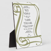 The Lords Prayer Fotoplaat (Zijkant)