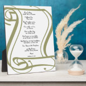 The Lords Prayer Fotoplaat (Zijkant)