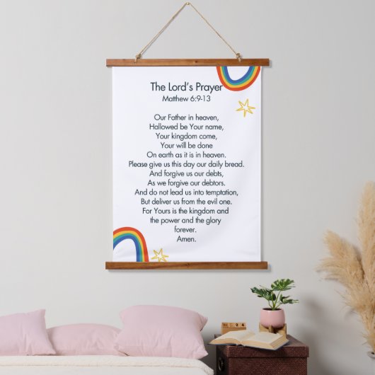 The Lord's Prayer Hangend Wandkleed (Slaapkamer)