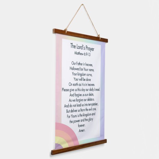 The Lord's Prayer Hangend Wandkleed (Gebogen)