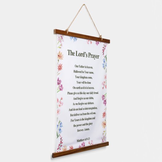 The Lord's Prayer Hangend Wandkleed (Gebogen)