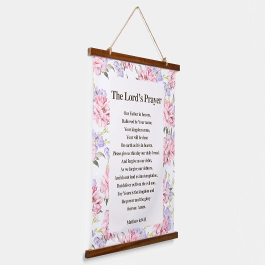 The Lord's Prayer Hangend Wandkleed (Gebogen)
