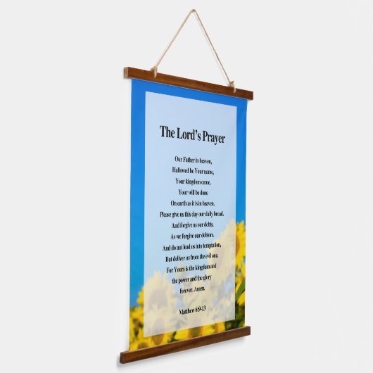 The Lord's Prayer Hangend Wandkleed (Gebogen)
