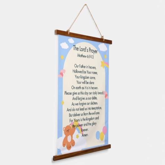 The Lord's Prayer Hangend Wandkleed (Gebogen)