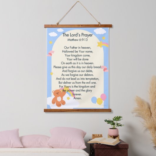 The Lord's Prayer Hangend Wandkleed (Slaapkamer)
