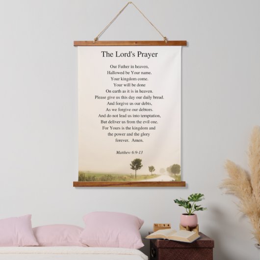 The Lord's Prayer Hangend Wandkleed (Slaapkamer)