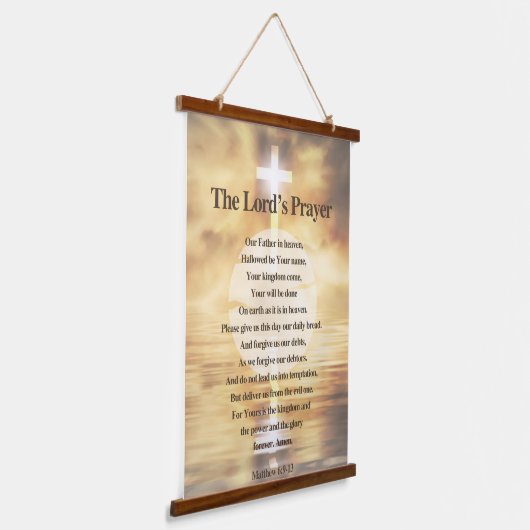 The Lord's Prayer Hangend Wandkleed (Gebogen)