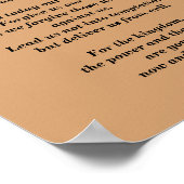 The Lord's Prayer - hedendaagse versie Poster (Hoek)