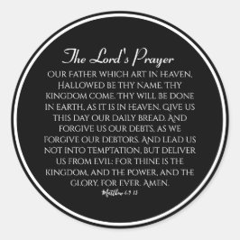 The Lord's Prayer Hope Ronde Sticker
