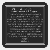 The Lord's Prayer Hope Vierkante Sticker (Voorkant)