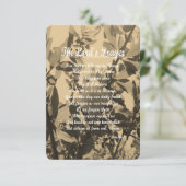 The Lords Prayer Informatiekaartje (Staand voorkant)