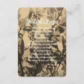 The Lords Prayer Informatiekaartje (Voorkant)