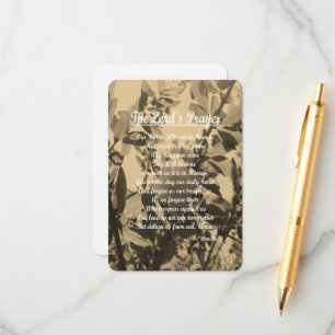 The Lords Prayer Informatiekaartje