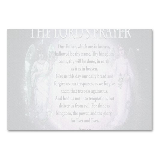 The Lord's Prayer Kaart (Achterkant)