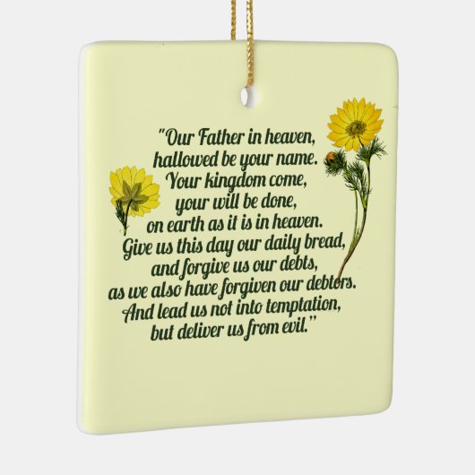 The Lords Prayer Keramisch Ornament (Rechts)