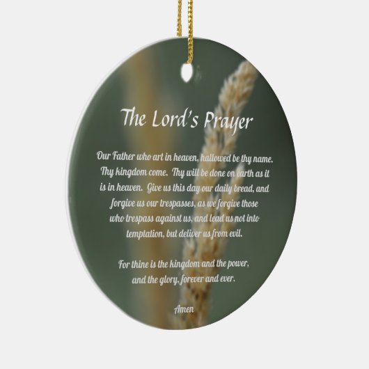 The Lord's Prayer Keramisch Ornament (Rechts)