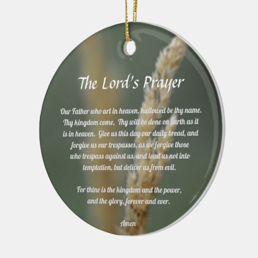 The Lord's Prayer Keramisch Ornament (Links)