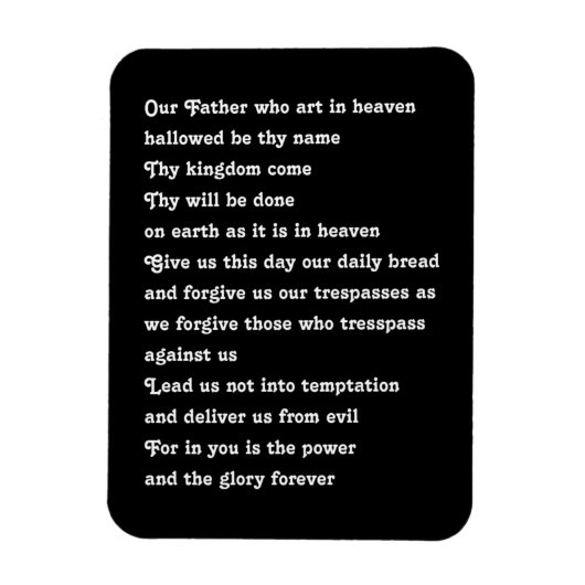 The Lords Prayer Magneet (Verticaal)