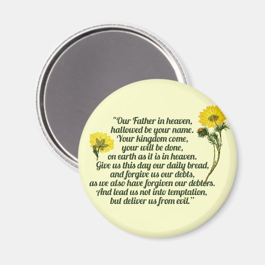 The Lords Prayer Magneet (Voorkant / Achterkant)