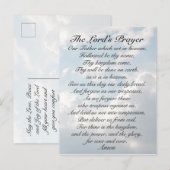 The Lord's Prayer, Matthew 6:9-13 Bijbelverse Briefkaart (Voorkant / Achterkant)