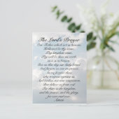 The Lord's Prayer, Matthew 6:9-13 Bijbelverse Briefkaart (Staand voorkant)