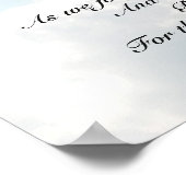 The Lord's Prayer, Matthew 6:9-13 Bijbelverse Poster (Hoek)