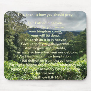 The Lord's Prayer Mousepad Muismat