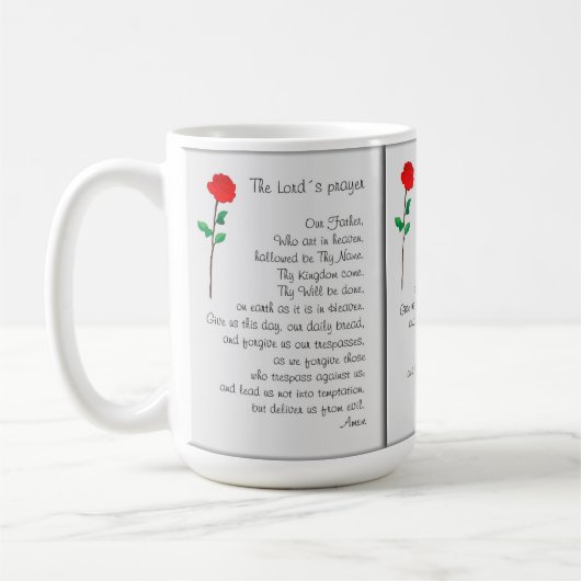 THE LORD'S PRAYER MUG KOFFIEMOK (Links)