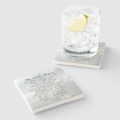 The Lord's Prayer, Onze vader die in de hemel kuns Stenen Onderzetter (Zijkant)