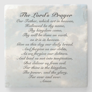 The Lord's Prayer, Onze vader die in de hemel kuns Stenen Onderzetter