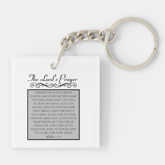 The Lord's Prayer | Onze vader Sleutelhanger (Achterkant)