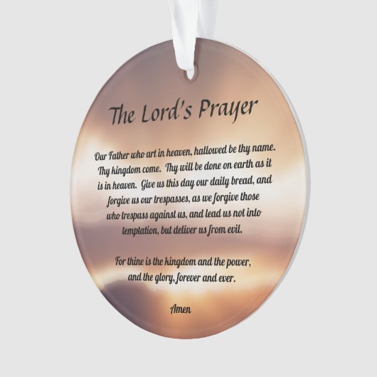 The Lord's Prayer Ornament (voorkant)