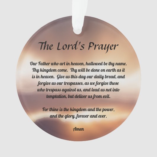 The Lord's Prayer Ornament (voorkant)