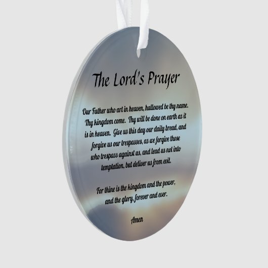 The Lord's Prayer Ornament (voorkant)