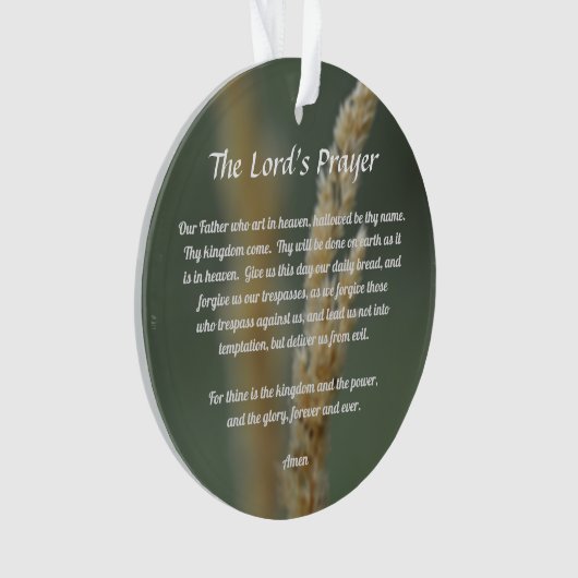The Lord's Prayer Ornament (voorkant)