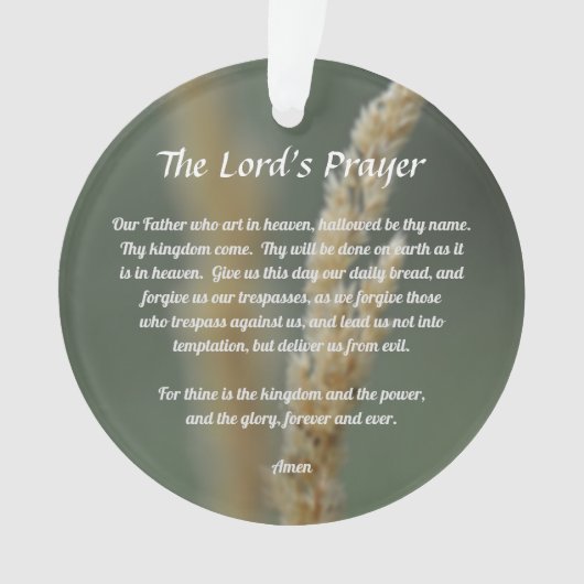 The Lord's Prayer Ornament (voorkant)