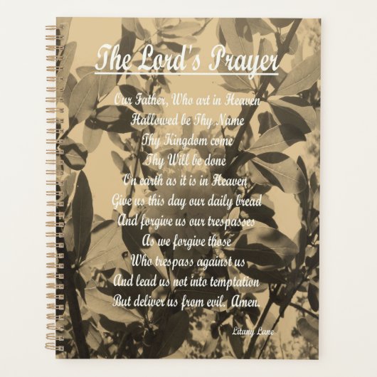 The Lords Prayer Planner (Voorkant)